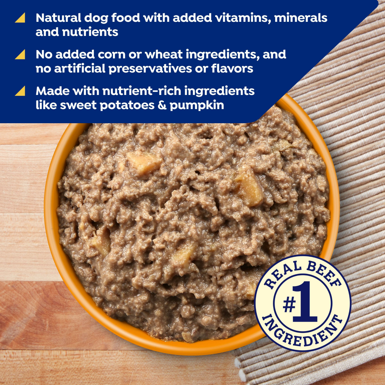 slide 4 of 6, NATURES RECIPE Nature's Recipe Grain Free Beef, Sweet Potato, & Pumpkin Recipe Wet Dog Food, 13 oz. Can, 13 oz