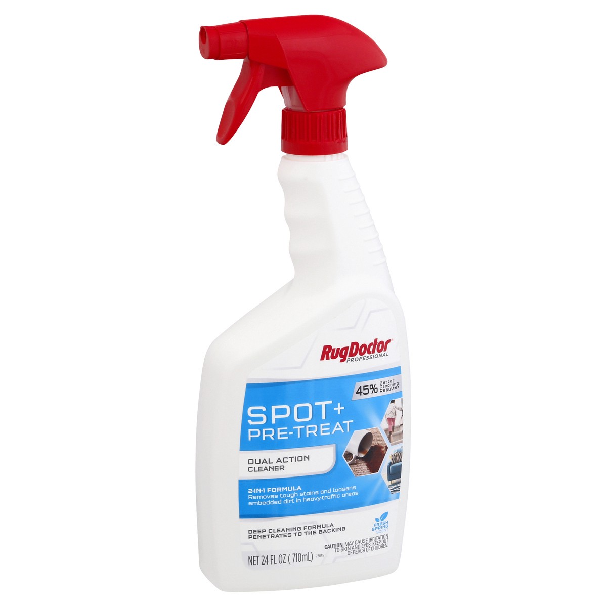 slide 2 of 9, Rug Doctor Professional Spot + Pre-Treat 2-in-1 Formula Dual Action Fresh Spring Cleaner 24 oz, 24 fl oz