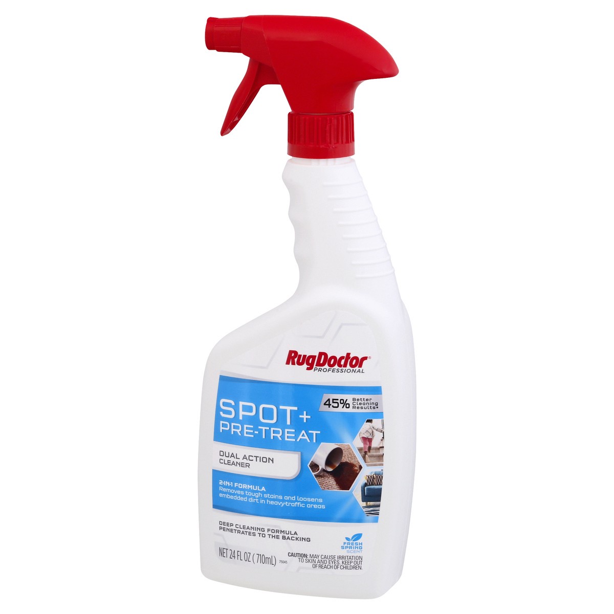 slide 3 of 9, Rug Doctor Professional Spot + Pre-Treat 2-in-1 Formula Dual Action Fresh Spring Cleaner 24 oz, 24 fl oz