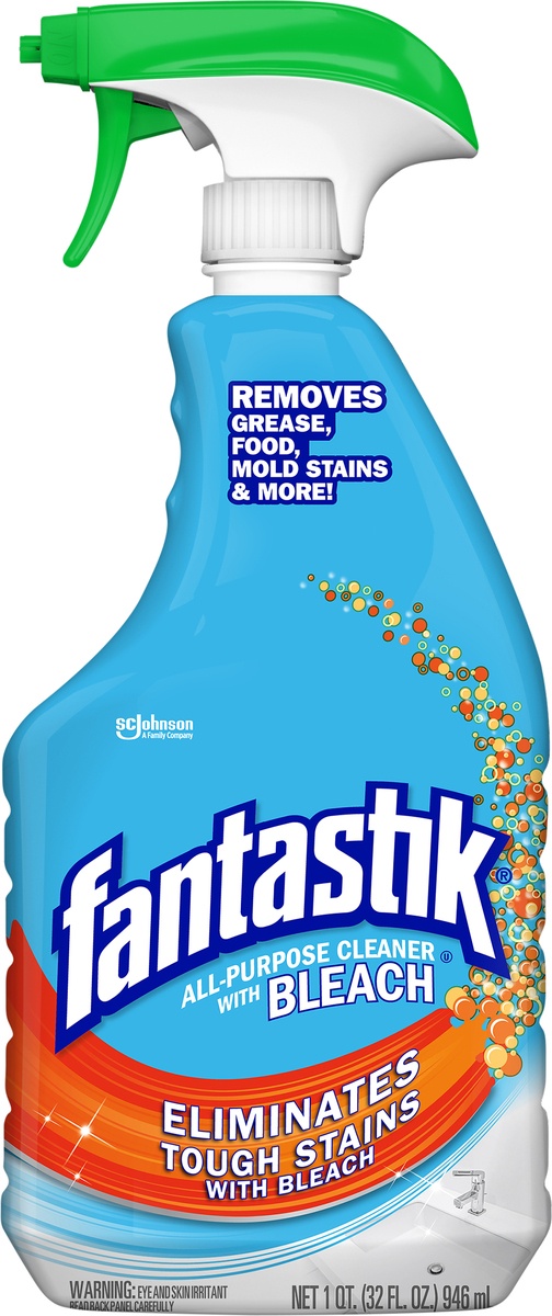 slide 5 of 6, Fantastik All-Purpose Cleaner with Bleach, 32 Ounce Trigger Bottle, 32 oz