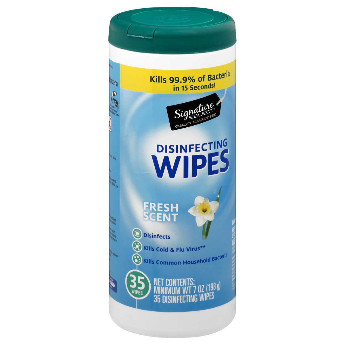 slide 2 of 9, Signature Home Disinfecting Wipes French Scent, 35 ct