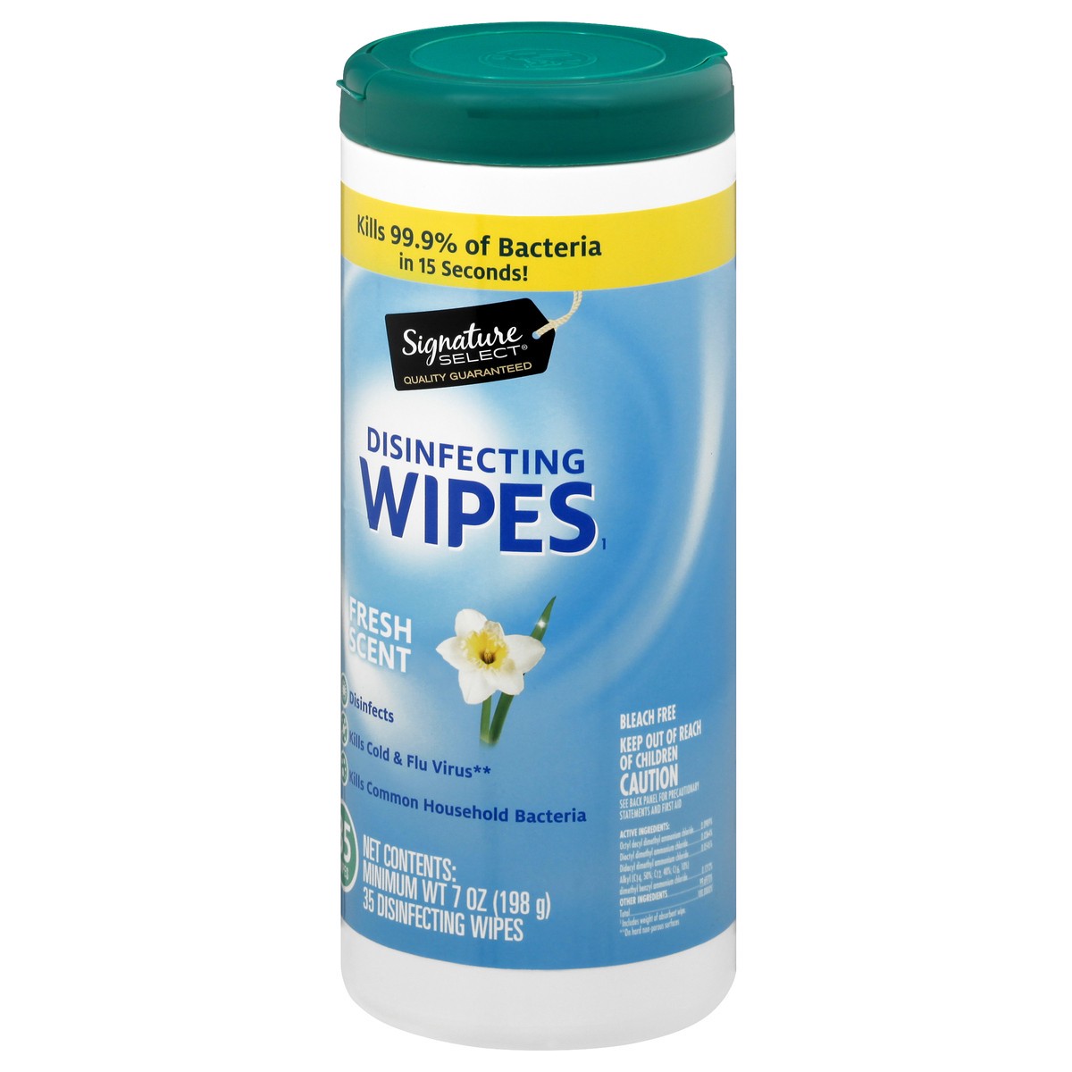 slide 3 of 9, Signature Home Disinfecting Wipes French Scent, 35 ct