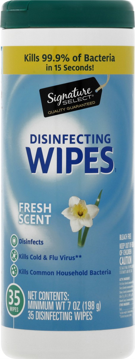 slide 6 of 9, Signature Home Disinfecting Wipes French Scent, 35 ct