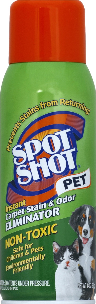 slide 2 of 2, Spot Shot Non-Toxic Pet Instant Carpet Stain Remover Aerosol, 14 oz