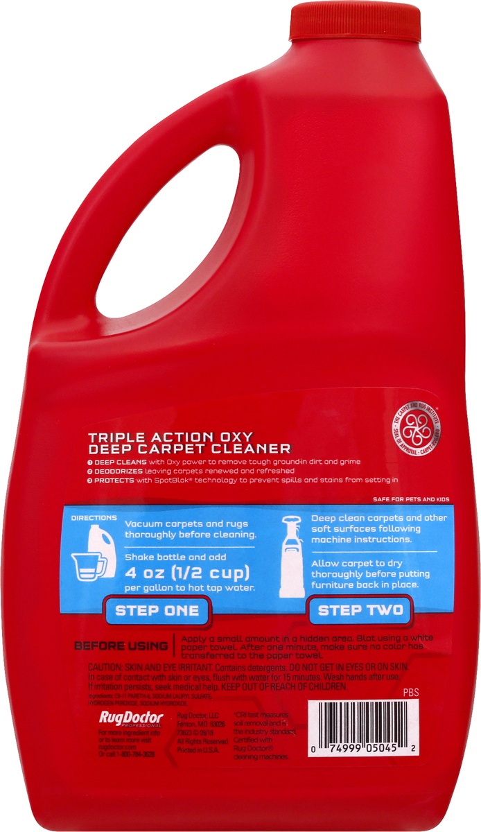 slide 4 of 9, Rug Doctor Professional Oxy Fresh Spring Scent Deep Carpet Cleaner 48 oz, 48 fl oz