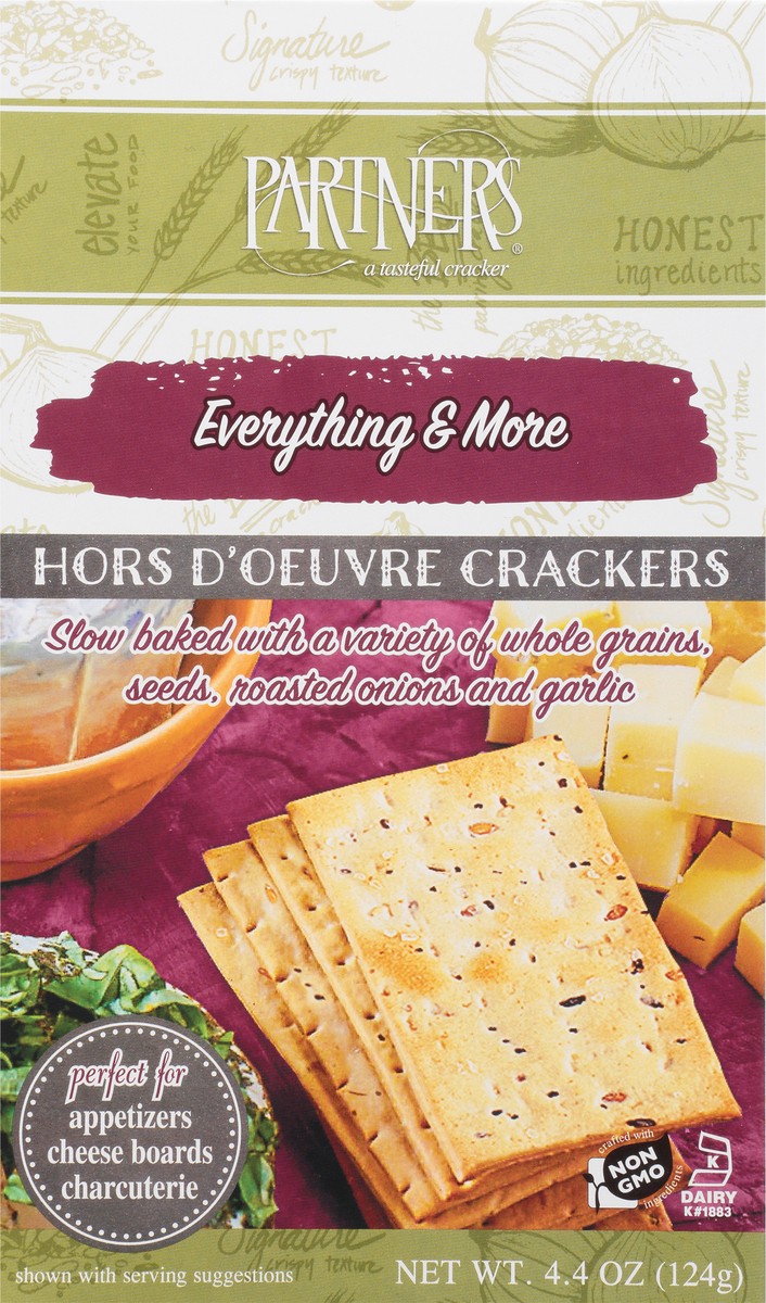 slide 16 of 16, Partners Crackers, Artisan Hors DOeuvre, Everything & More, 5 oz