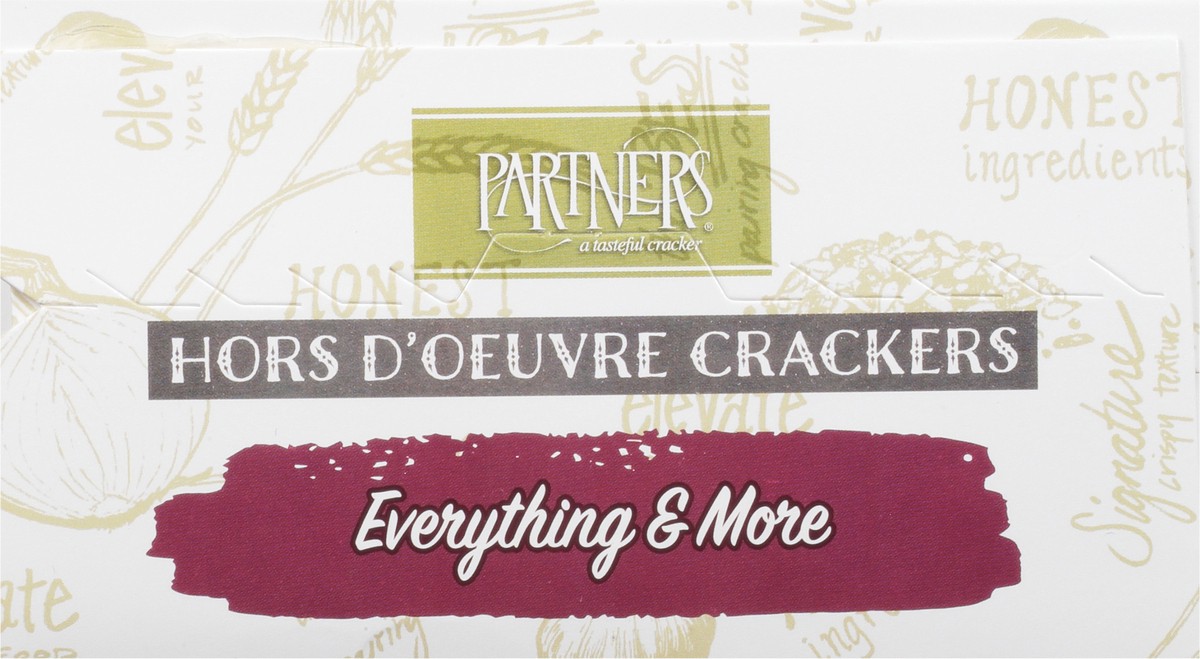 slide 7 of 16, Partners Crackers, Artisan Hors DOeuvre, Everything & More, 5 oz