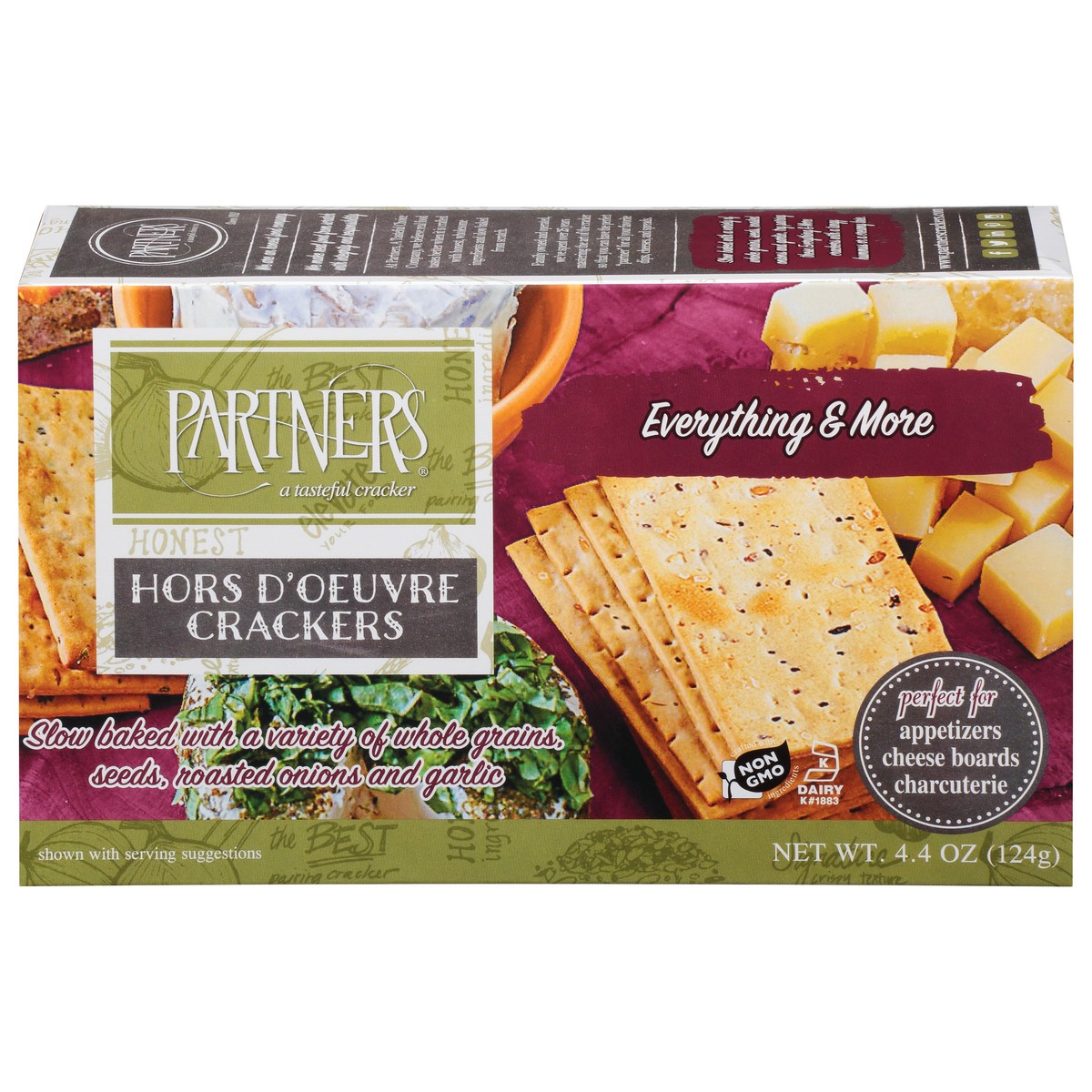 slide 15 of 16, Partners Crackers, Artisan Hors DOeuvre, Everything & More, 5 oz