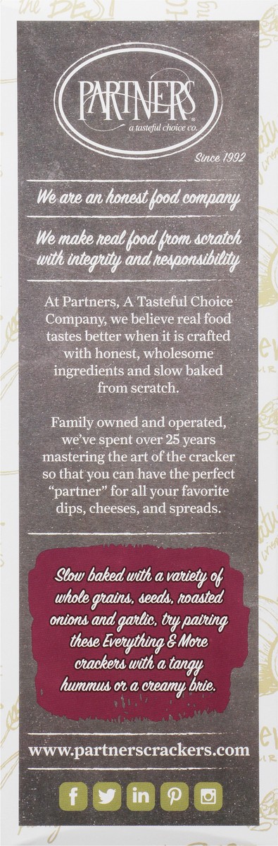 slide 9 of 16, Partners Crackers, Artisan Hors DOeuvre, Everything & More, 5 oz