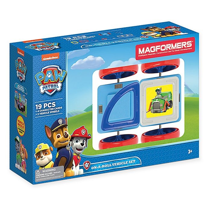 slide 1 of 1, Magformers Nickelodeon PAW Patrol On a Roll Vehicle Set, 25 ct