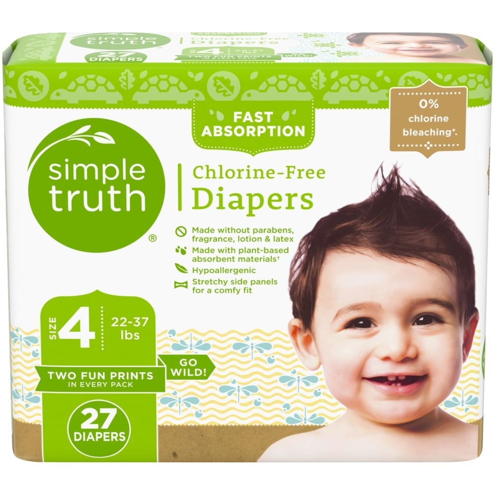 slide 1 of 1, Simple Truth Diapers 27 ea, 27 ct