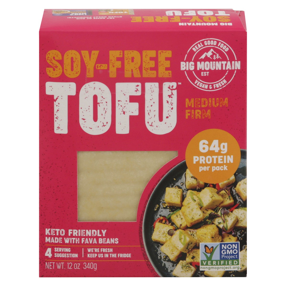 slide 1 of 13, Big Mountain Soy-Free Medium Firm Tofu 12 oz, 12 oz