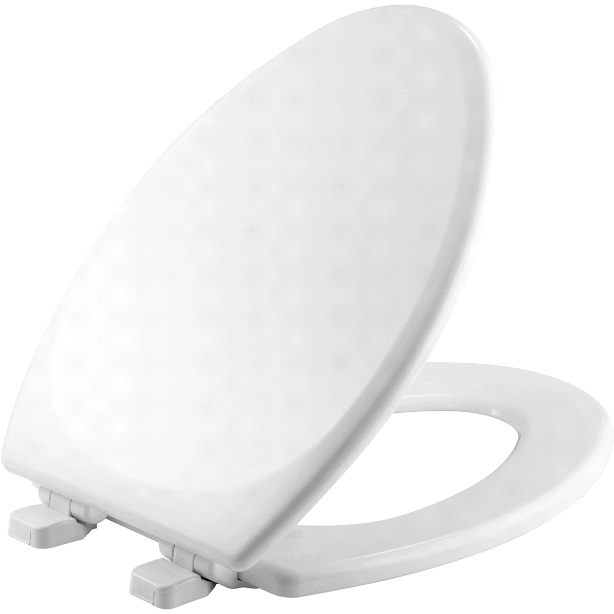 slide 2 of 2, Mayfair Whisper Sta-Tite Elongated Toilet Seat, White, 1 ct