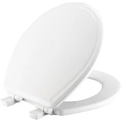 Mayfair Round Molded Wood Whisper Close Toilet Seat - White