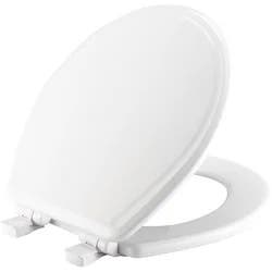 Mayfair Round Molded Wood Whisper Close Toilet Seat - White
