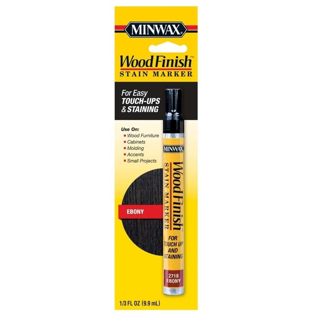 slide 1 of 1, Minwax Wood Finish Ebony Stain Marker, 1 ct