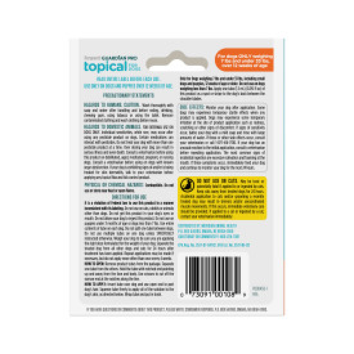 slide 5 of 5, Sergeant's Guardian Pro Flea & Tick Topical Treatment for Dogs - 7-33 lbs - 3ct, 7 ct; 33 lb