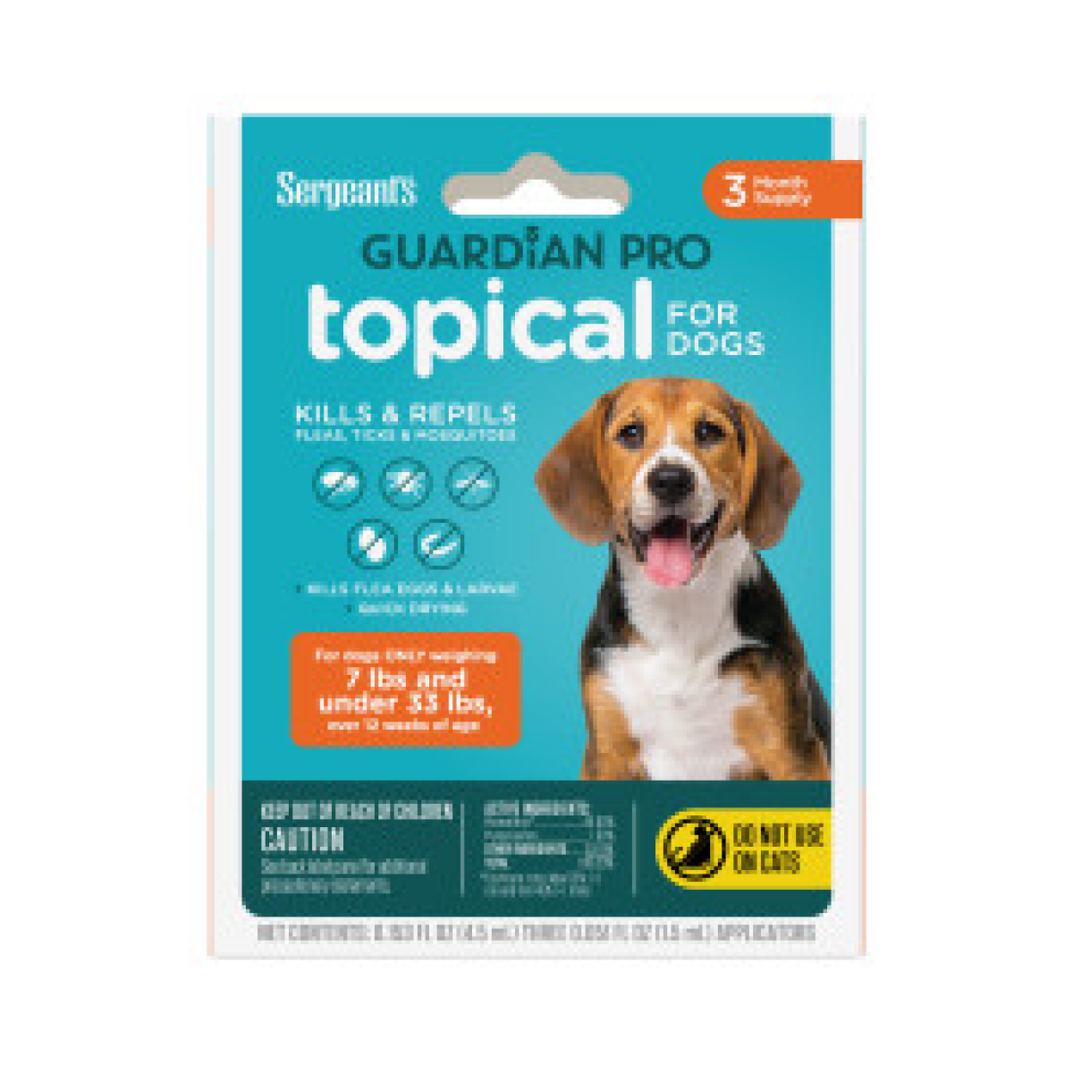 slide 1 of 5, Sergeant's Guardian Pro Flea & Tick Topical Treatment for Dogs - 7-33 lbs - 3ct, 7 ct; 33 lb