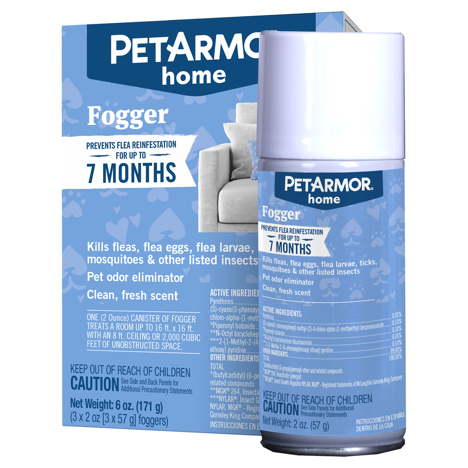 slide 4 of 4, PetArmor F&T Fogger 2OZ 3CT Dog Set, 3 ct
