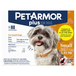 PetArmor Plus F&T SO Dog 5-22LB 3CT