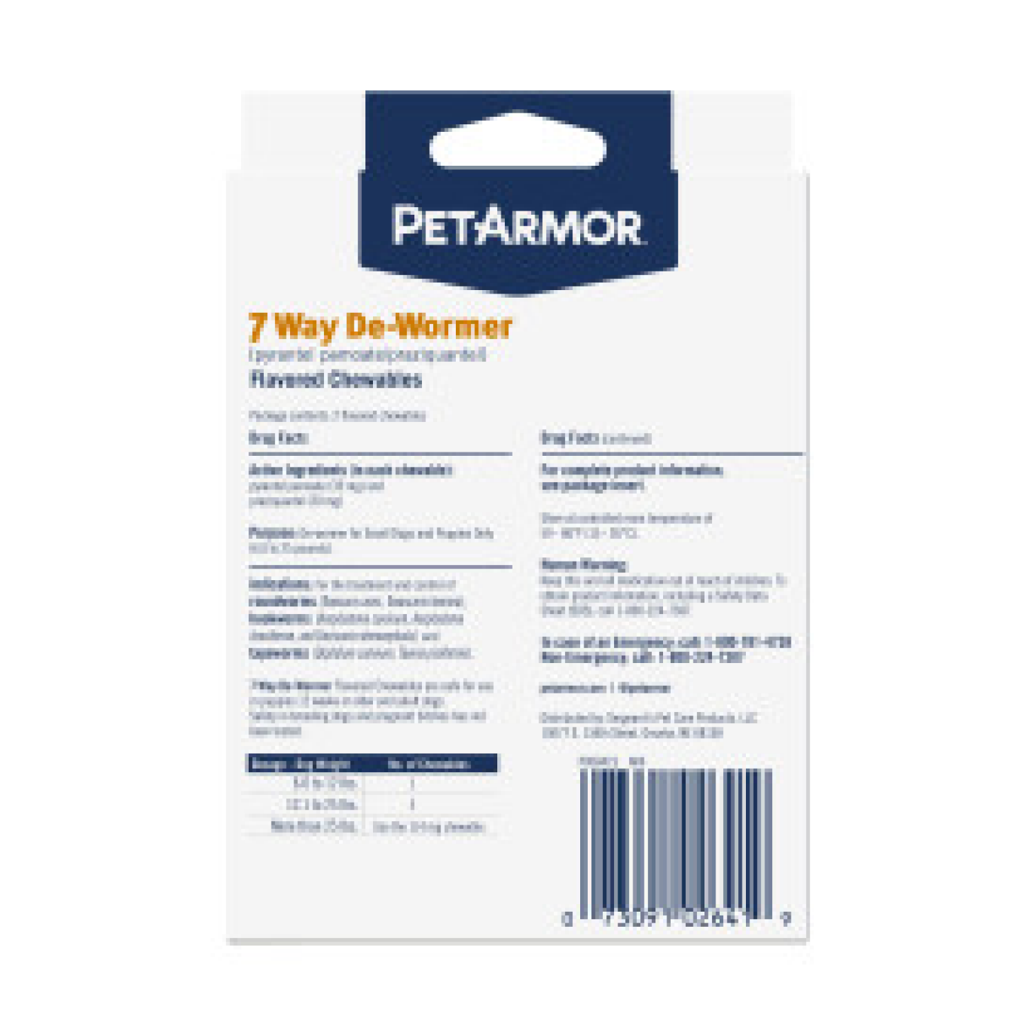 slide 2 of 7, Pa 7 Way Sm Dewormer Dog 2Ct, 2 ct