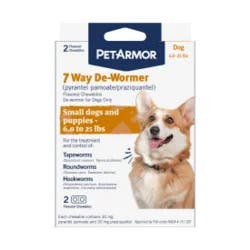 Pa 7 Way Sm Dewormer Dog 2Ct