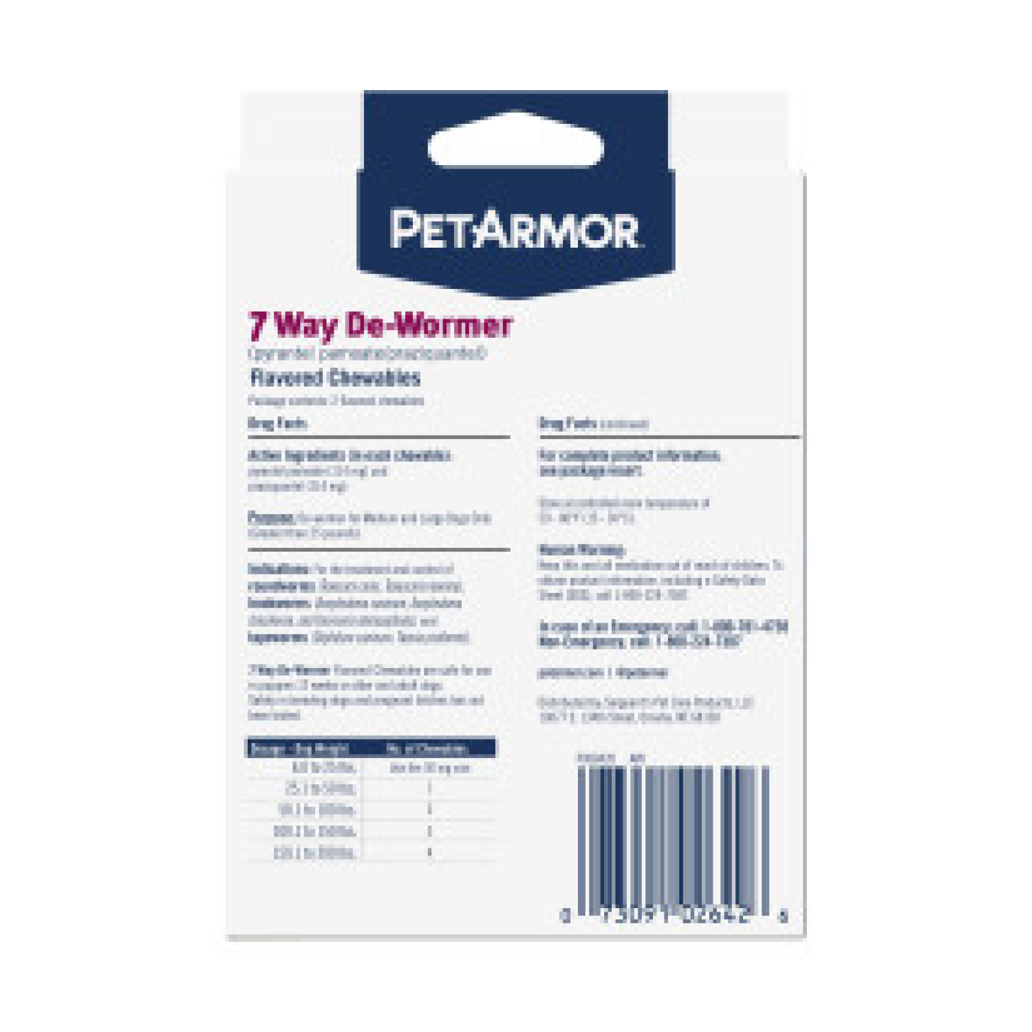 slide 5 of 7, Pa 7 Way Lg Dewormer Dog 2Ct, 2 ct