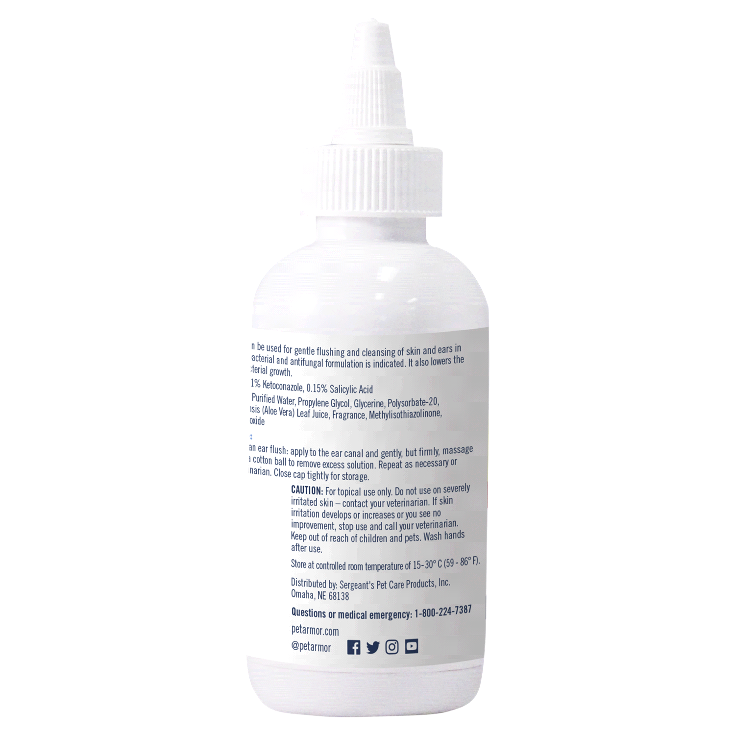 slide 2 of 2, Petarmor Ear Rinse Cat&Dog 4Oz, 4 fl oz