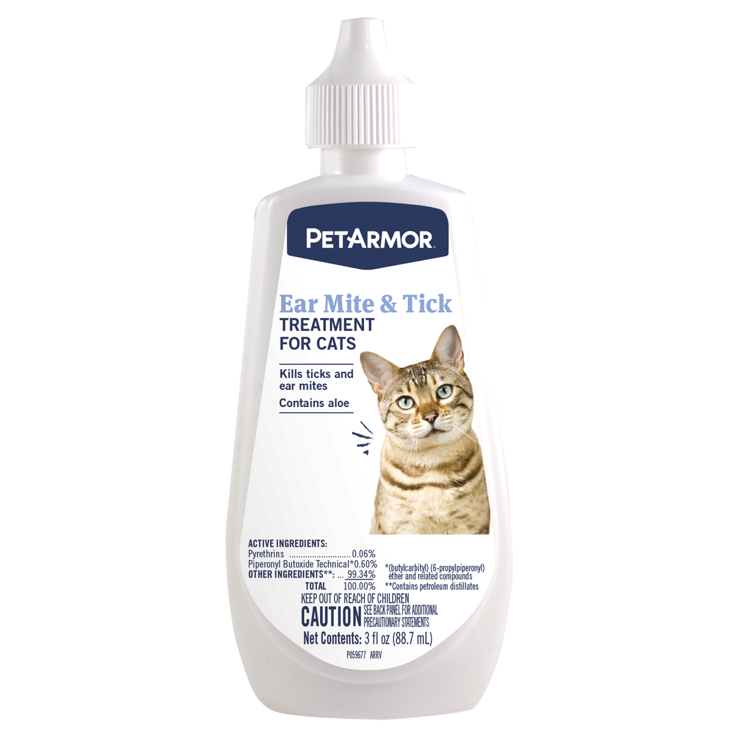 slide 1 of 2, PetArmor Ear Mite/Tick Treatment Cat 3OZ, 3 fl oz