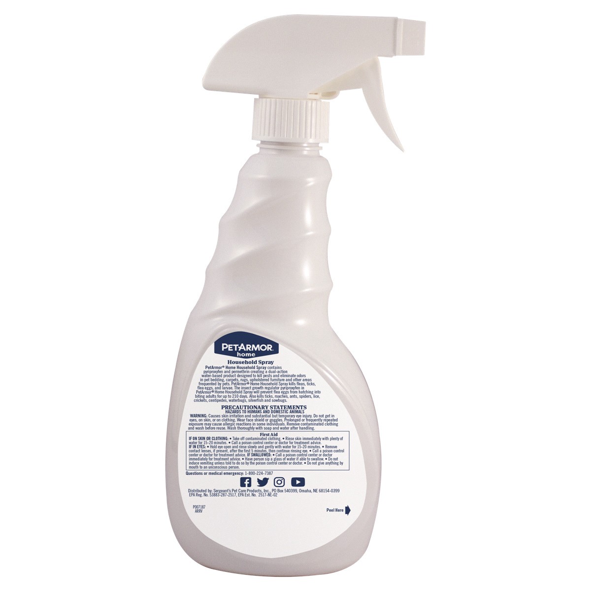 slide 2 of 2, Petarmor 24Oz Household F&T Spray, 24 fl oz