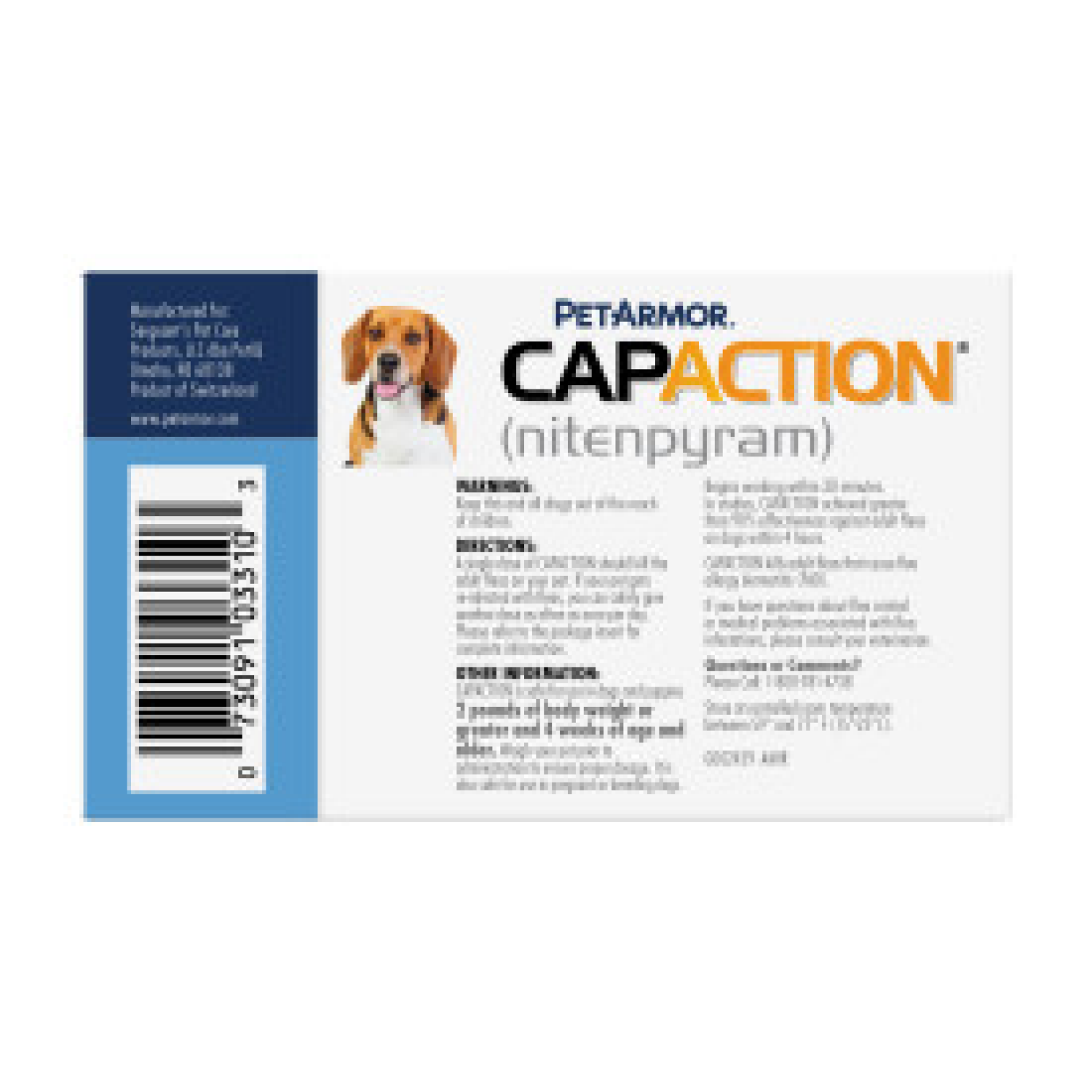 slide 2 of 2, PETARMOR CAPACTION Fast-Acting Oral Flea Treatment for Small Dogs, 6 ct