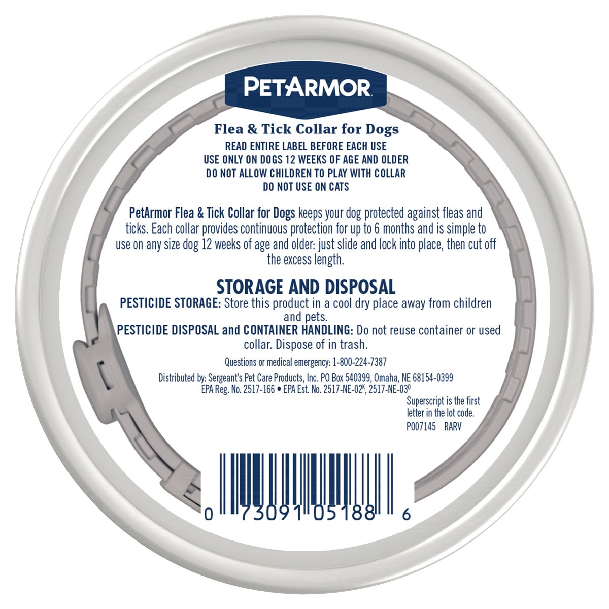 slide 2 of 2, Petarmor Dog Clr 2Ct F&T, 2 ct