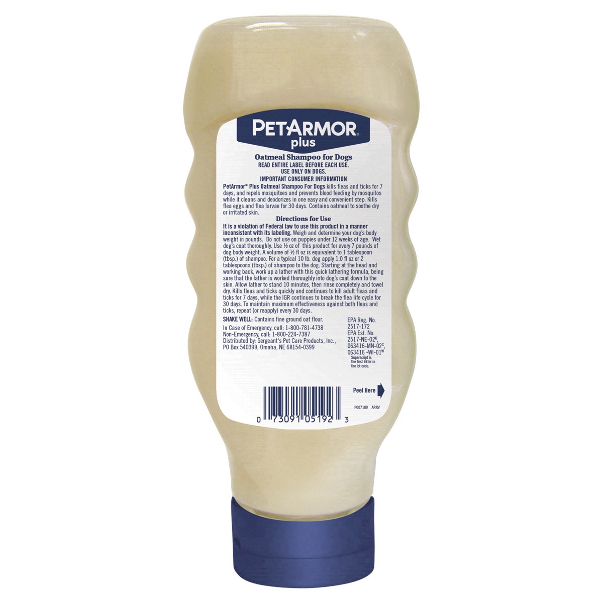 slide 2 of 2, PetArmor Plus F&T Shmpoo Dog Oatml 18OZ, 18 fl oz