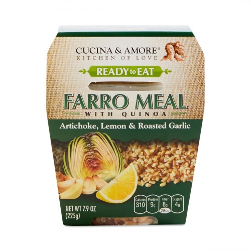 slide 1 of 1, Cucina & Amore Kitchen of Love Farro Meal with Quinoa, Artichoke, Lemon & Roasted Garlic, 7.9 oz