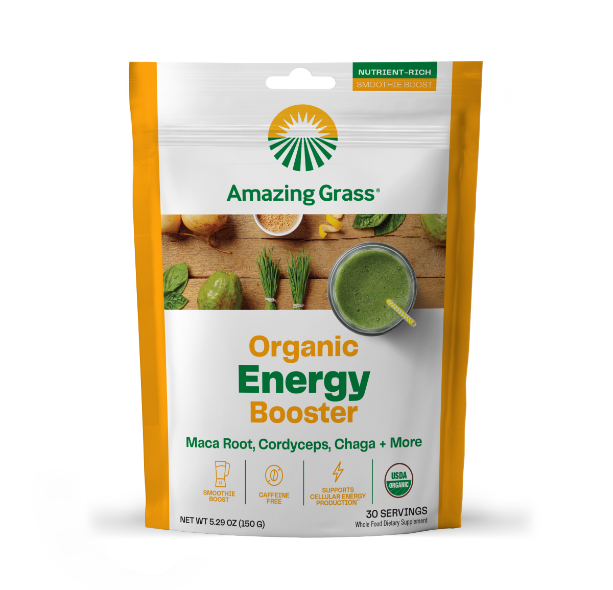 slide 1 of 1, Amazing Grass Organic Energy Booster, 5.29 oz