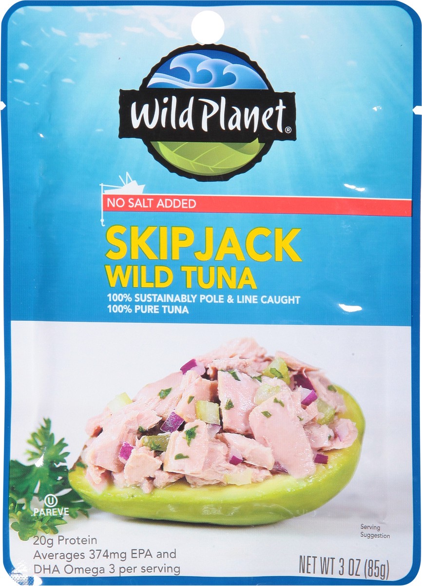 slide 6 of 9, Wild Planet No Salt Added Skipjack Wild Tuna 3 oz, 3 oz