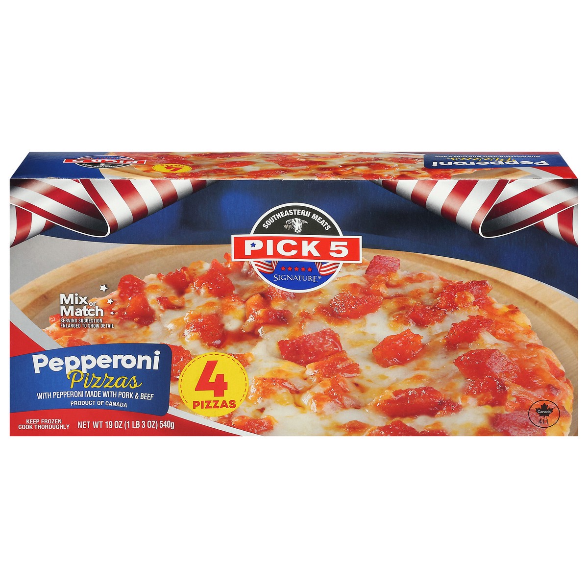 slide 2 of 4, SEM Pick 5 Deep Dish Pepperoni Pizza, 19 oz