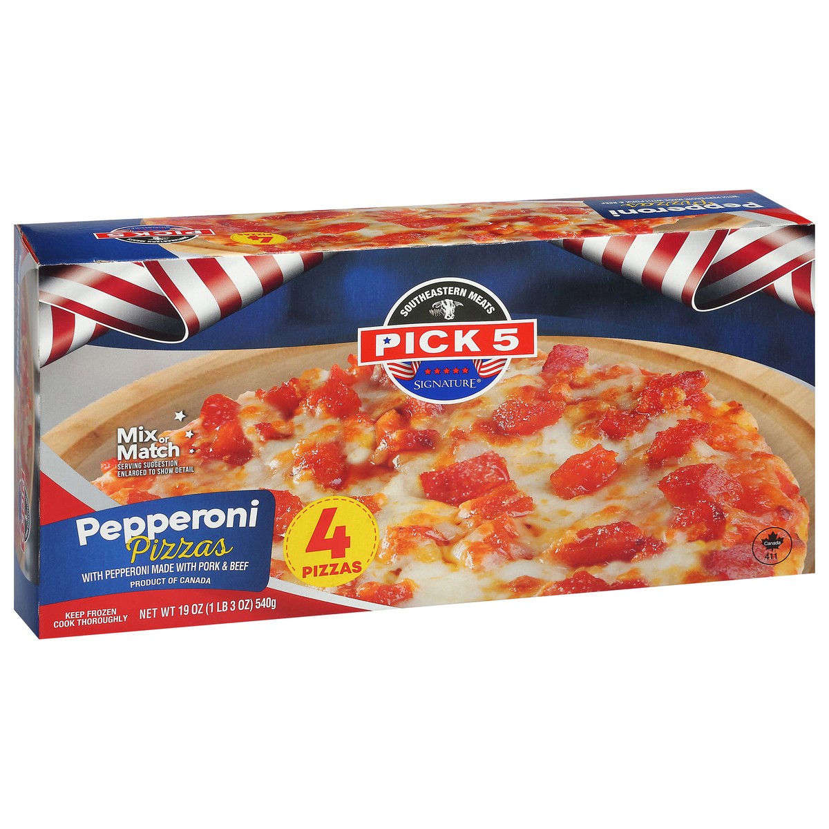 slide 3 of 4, SEM Pick 5 Deep Dish Pepperoni Pizza, 19 oz