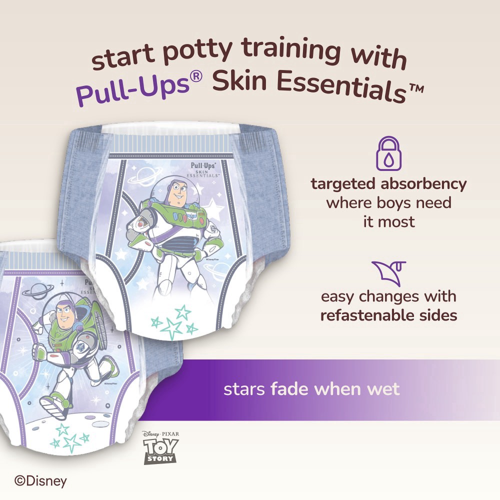 slide 5 of 6, Pull Ups Boys' Skin Essentials Training Pants 4T-5T (38-50 Lbs), 14 ct