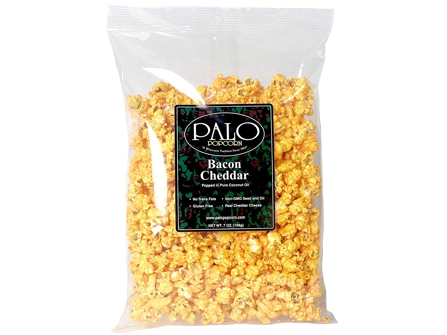 slide 1 of 1, Palo Bacon Cheddar Popcorn, 7 oz