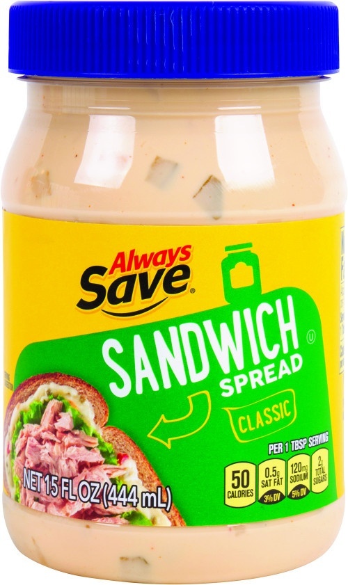 slide 1 of 1, Always Save Classic Sandwich Spread, 15 oz