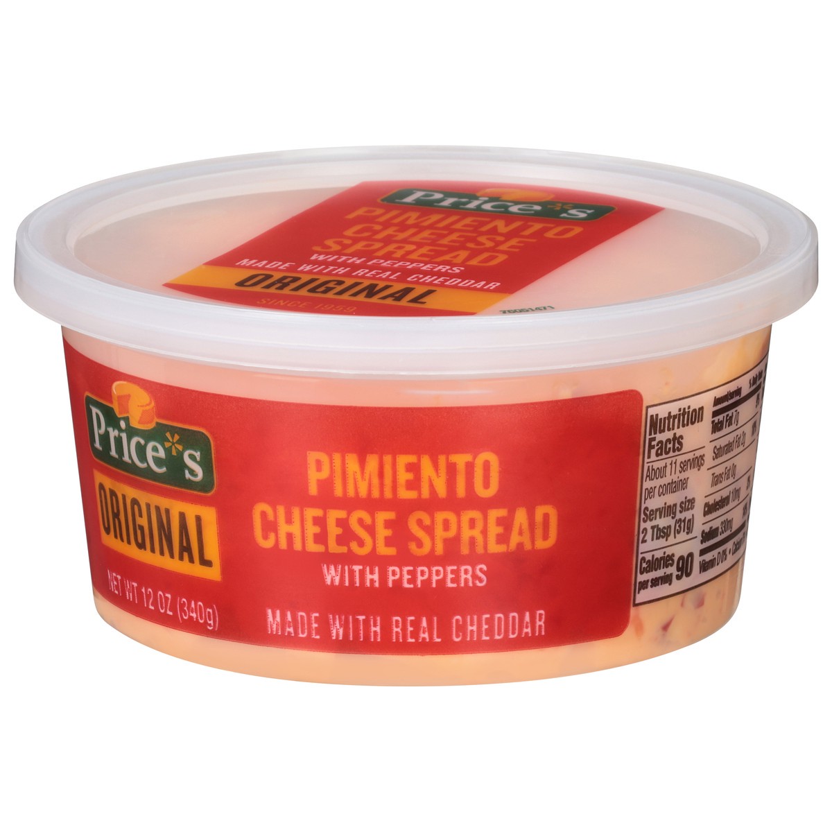 slide 3 of 9, Price's Original Pimento Cheese Spread - 12oz, 12 oz