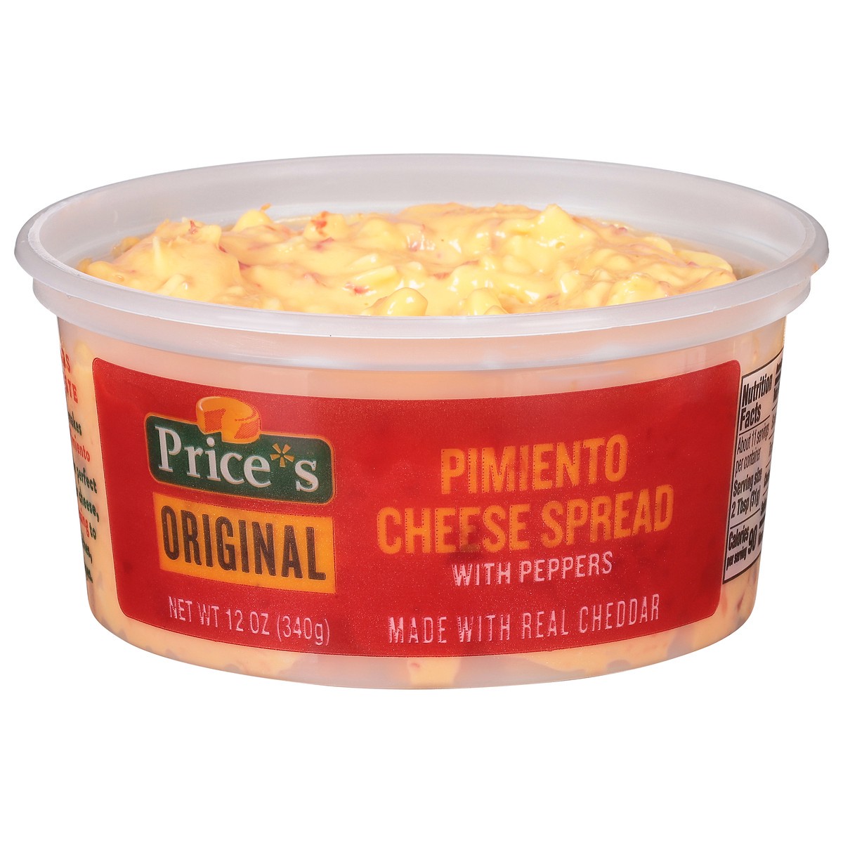 slide 1 of 9, Price's Original Pimento Cheese Spread - 12oz, 12 oz