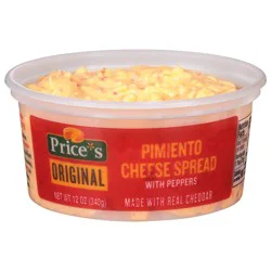Price's Price’s Original Sweet and Tangy Pimiento Cheese Spread, 12 oz