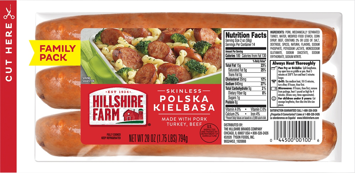 Hillshire Farm Family Pack Polska Kielbasa 28 oz Shipt