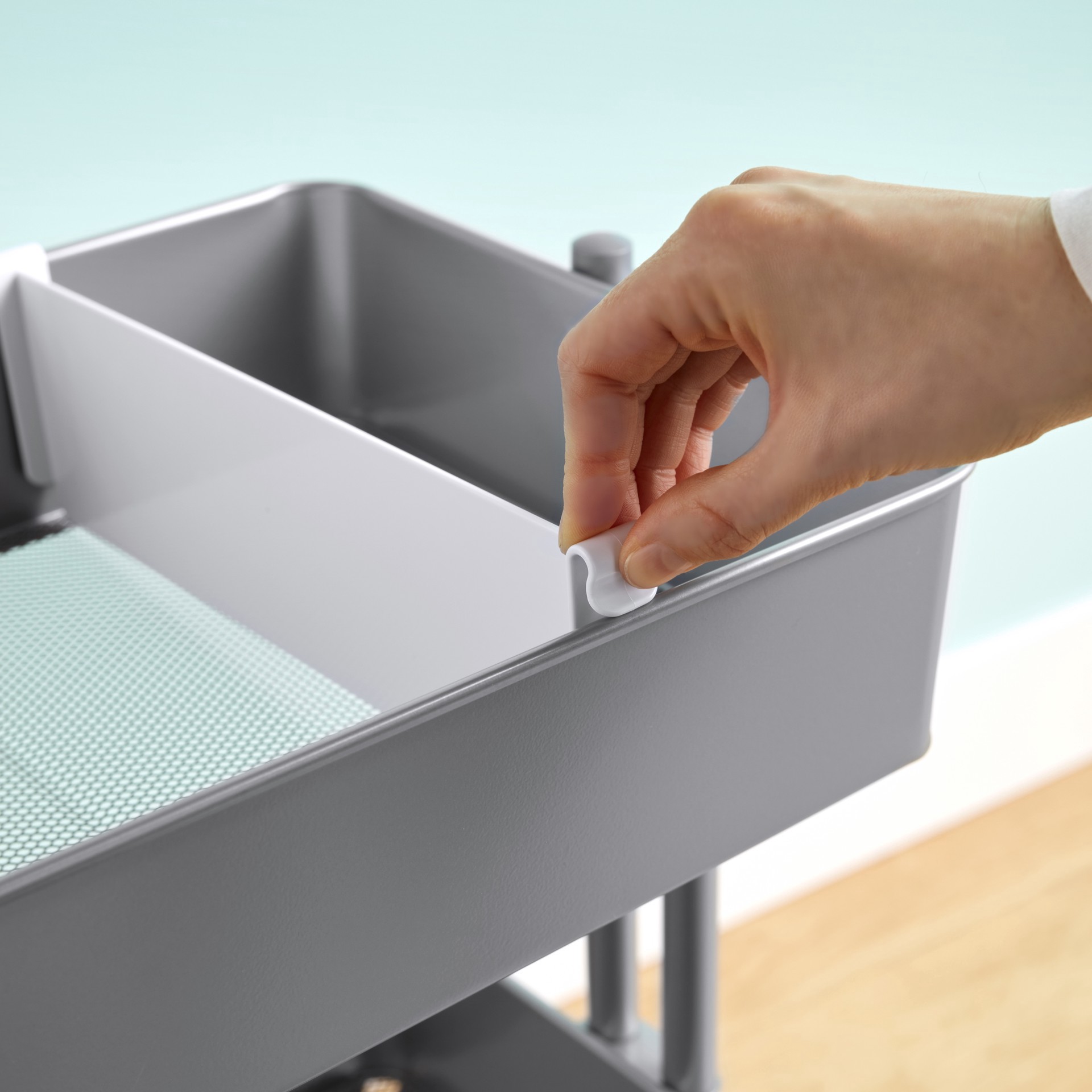 slide 3 of 3, White Cart Tray Dividers By Simply Tidy, 3ct., 3 ct