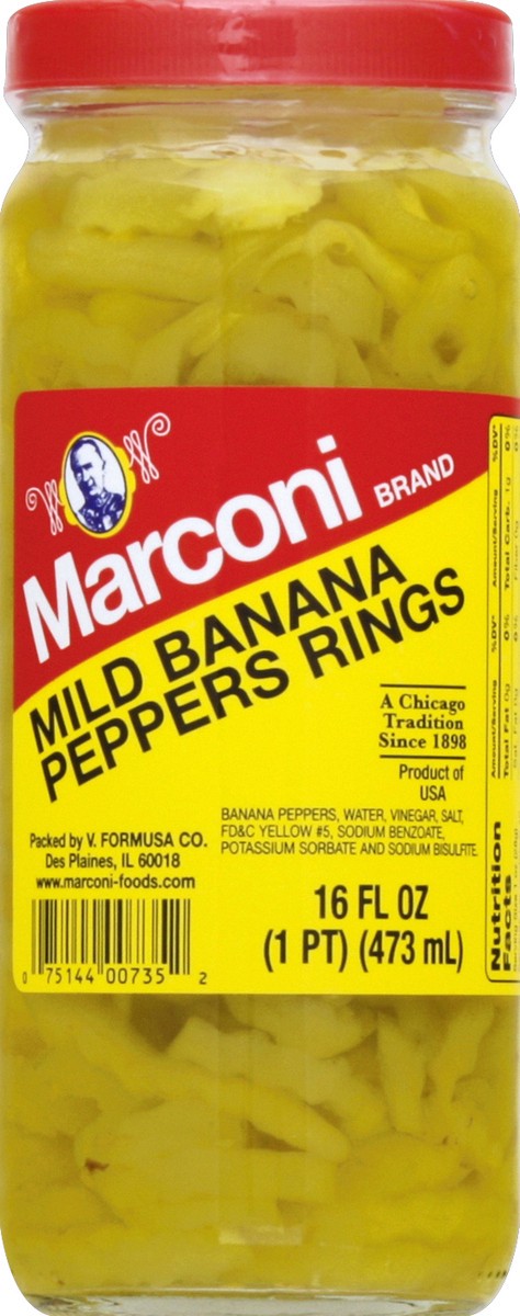 slide 3 of 6, Marconi Banana Peppers 16 oz, 16 oz