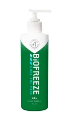 Biofreeze Pain Reliever Gel for Muscle, Joint, Arthritis, & Back Pain, Cooling Topical Analgesic, NSAID Free Pain Relief, 8 oz Bottle with Pump, Original Green Formula, 4% Menthol