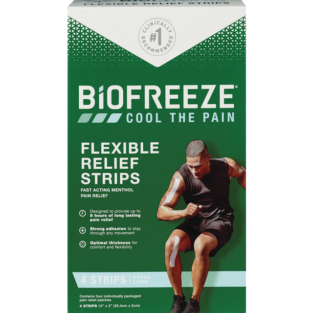 Biofreeze Flex Relief Strips 4Ct 1 ct | Shipt