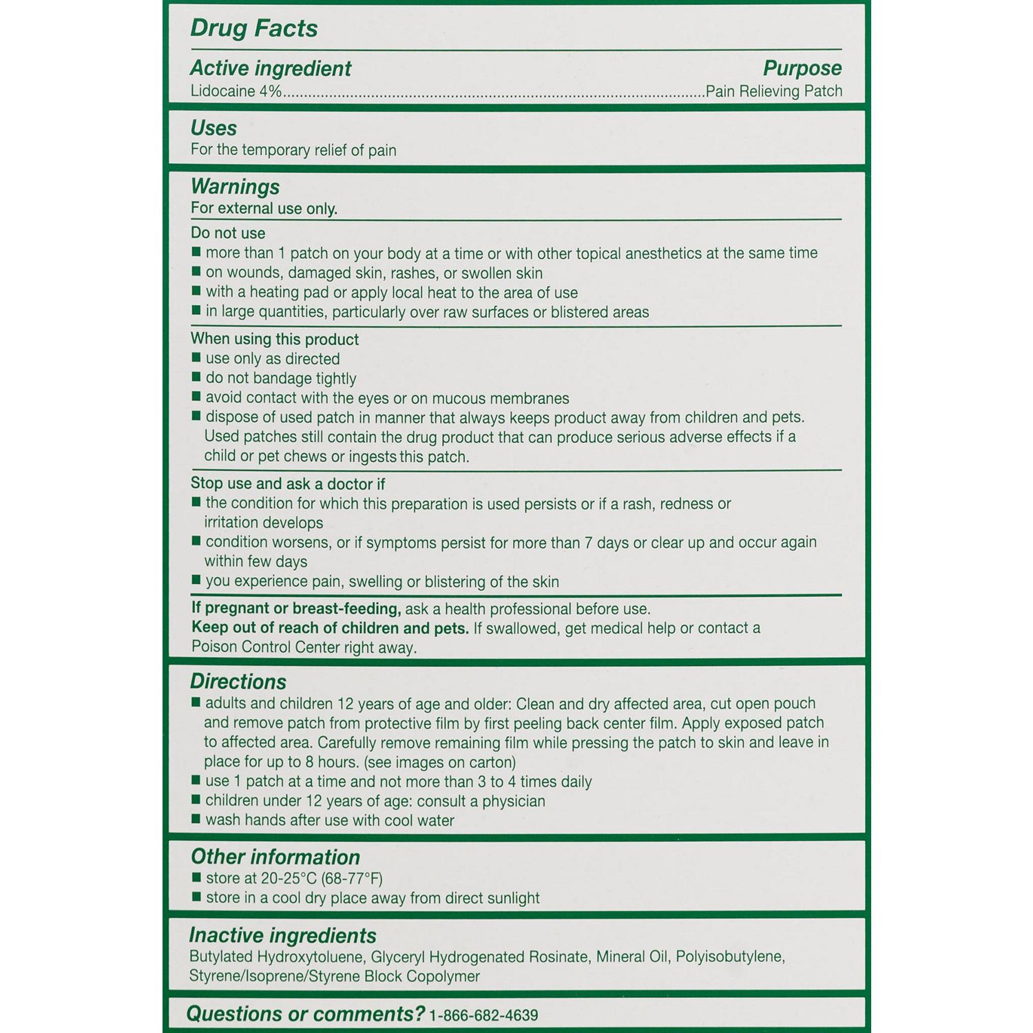 slide 2 of 5, Biofreeze Flex Lidocaine Patch, 4Ct, 4 ct